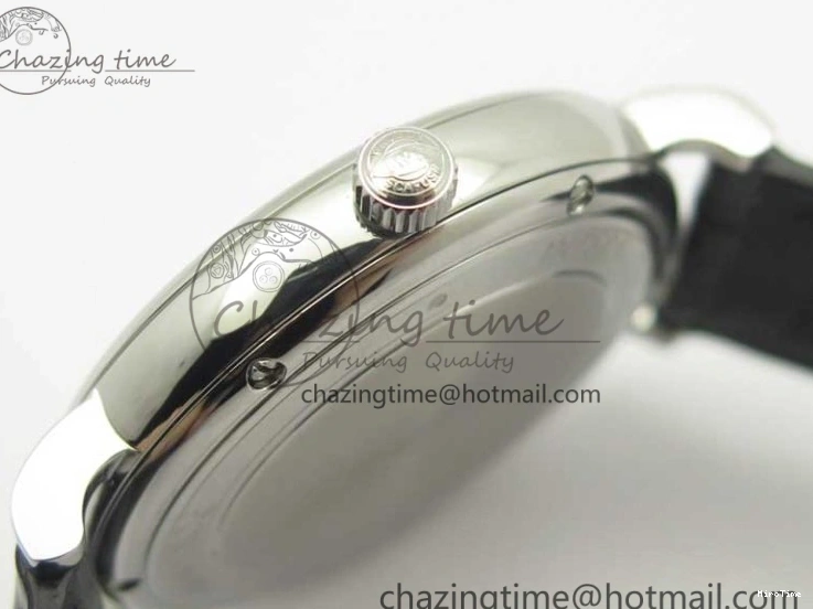MIROTIME 0520 Portofino Automatic SS MKF 1:1 Best Edition White Dial On Black Leather Strap MIYOTA 9015 V Original 7204